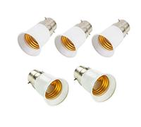ODETOJOY B22 to E27 Converter Light Bulb Adapter Lampholder Converter Hue Lamp Socket LED Bulb Base Screw Fitting to a Bayonet Cap Fitting (5pcs)
