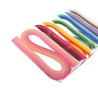 ODETOJOY Multi-Color Paper Quilling Strips Set - 6 Gradient Colors - 21-inch Length - 10mm Width (0.4 in) - DIY Quilling Strips Assortment Crafts (7bags set)