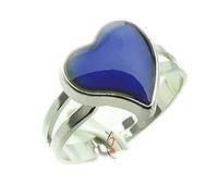 ODETOJOY Oval Mood Ring for Men Adjustable Emotional Color Changing ring Heart Butterfly Emotion Feeling Boho Finger Ring Temperature Control Ring for Women (Heart)