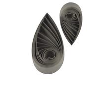 ODETOJOY Paper Quilling Strips 5mm Charcoal Gray Quilling Papers 5mm Slate Gray Craft Single Color Paper Strips 120pc (Dark Gray)