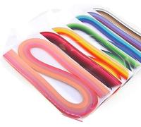 ODETOJOY Quilling Paper Gradient Quilling Strips 3mm Crafts Filigrana Paper 1/8inch Rainbow Color 120pcs Length 21inch (7colors Set)
