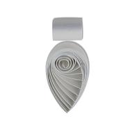 ODETOJOY Quilling Paper Metallic Paper Strips 3mm Roll for Craft Card Making Single Color Quilling Strips 1/8inch 60Pcs (Ivory)