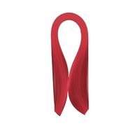 ODETOJOY Quilling Paper Strips Red 3mm 5mm 10mm Quill Strip Scarlet Rolled Paper Filigree Strip Bright Red Curled Scroll Coil Paper Strip - 21inch Length (3mm)