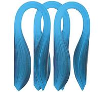 ODETOJOY Quilling Paper Strips Sea Blue 3mm 5mm 10mm Quill Strip Azure Blue Rolled Paper Filigree Strip Sky Blue Curled Scroll Coil Paper Strip - 21inch Length (3mm/5mm/10mm Set)