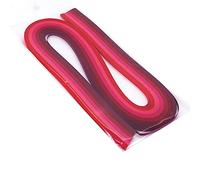 ODETOJOY Red-Tone Pestel Color Quilling Paper Strips 5mm-Versatile Quilling Strips Set for Beginner and Pro Crafters Paper Filigree Gradient Strawberry Salmon Raspbery
