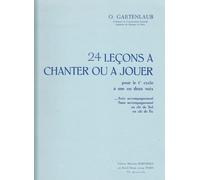 Odette Gartenlaub: 24 Leçons a Chanter ou a Jouer pour le 1er Cycle: Voice: