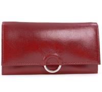 Catwalk Collection Handbags - Women's Large Leather Purse - Ladies Wallet with 8 Card Slots & Zip Coin Pocket - RFID Protection - Odette - Red