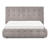 Odette Taupe Fabric Bed - Sizes Available
