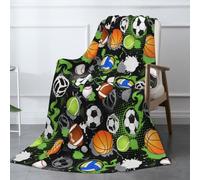 Odfovowo American Football Throw Blanket Lightweight Warm Flannel Fleece Blankets Cozy Soft Air Conditioning Blanket Gifts for Women Men Girls Boys 50"x40"