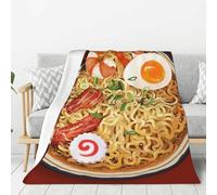 Odfovowo Instant Noodles Throw Blanket Lightweight Warm Flannel Fleece Blankets Cozy Soft Blanket Gifts for Women Men Girls Boys 60"x50"
