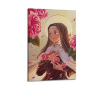 ODGYENGW Christianity Religious Poster The Great Mary 7 Decorative Painting Canvas Wall Artworks Picture 24x36inch(60x90cm)