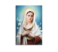 ODGYENGW Religious Poster The Great Mary Decorative Painting Canvas Wall Artworks Picture 24x36inch(60x90cm)