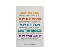 ODHHGDF Rustic Metal Tin Sign Apache Blessing Quote Print Wall Art Home Nursery Decor Blessing Poem Painting Poster 8x12 Inch