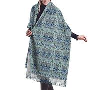 ODHHGDF William Morris Bluebell Columbine Womens Winter Fashion Scarf Cashmere Feel Pashmina Shawl Wraps Soft Long Scarves for Women
