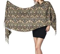 ODHHGDF William Morris Strawberry Thief Womens Winter Fashion Scarf Cashmere Feel Pashmina Shawl Wraps Soft Warm Blanket Long Scarves for Women