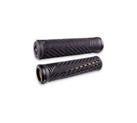 Odi CF BMX / MTB Lock On Grips - Black / Yellow - 135 mm