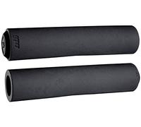 Odi Float Slip-On Mountain Bike Grips - Black/Black, 130mm / Single Clamp Locking Handle Bar MTB Part Biking Rubber Handlebar Riding Cycling Ride Trail Enduro Downhill Hand Comfort Accessories