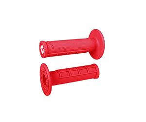 Odi H01RFR Motocross Half-Waffle Grips Red