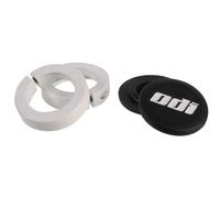 ODI Lock Jaw Clamps (Includes Snap Caps) - White - Rubber - Bicycle, MTB, ATV - Bicycle Accessory - Handlebar Grips