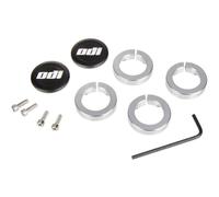 ODI Grips Lock Jaw Clamps - Includes Snap Caps - Silver, Set of 4