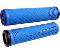ODI Lock-On MTB CF - Blue/White MTB Bike Commuter