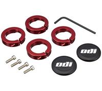 ODI Lock Jaw clamps w/ Snap caps Red set/4