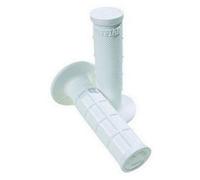 ODI Pro Edition Half-Waffle Single-Ply Motocross Off-Road Hand Grips - White / One Size