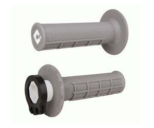 ODI MX V2 Grips Half Waffle Lock On - Grey