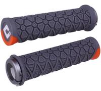 ODI Vanquish V2.1 Lock-On Grips, Graphite Grey/Orange