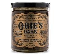 Odie’s Dark • Finish and Stabilizer for Wood • Darkens with Age • 9 Ounce Glass Jar • Food Safe and Solvent Free Non Toxic Finish with Amazing One Coat Application and Leaves a Lustrous Sheen