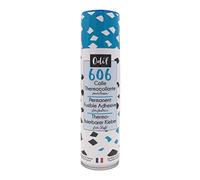 Odif 606 Fusible Adhesive Spray 250ml - Permanent No-Sew Adhesive for Fabric, Applique, Quilting & Paper Crafts - Heat Activated.