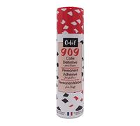 Odif 909 Permanent Fabric Adhesive Spray - Acid-Free, Transparent, Multi-Surface Bonding for Fabric, Wood, Cardboard, Metal & More - 250ml