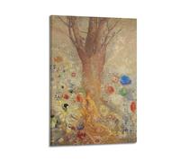 Odilon Redon Fine Artwork Poster Buddha Canvas Wall Art Scroll Picture Print Living Room Walls Decor Homes 12x18inch(30x45cm)