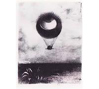 Odilon Redon photo A4 the eye like a strange balloon goes to infinity 1882