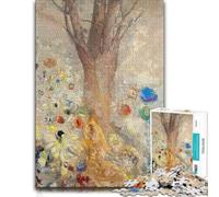 Odilon Redon The Buddha Adult Wooden Jigsaw Puzzle 500 Pieces | A hands-on home pastime: a clear section-by-section approach during indoor leisure.