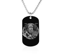 Odin God Vikings Ravens Women's Pendant Necklace for Men Silver Chain Customizable Jewelry Dog Tag Necklaces