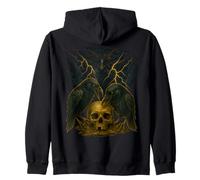 Odin Huginn and Muninn Norse Mythology Valhalla Odin Viking Zip Hoodie