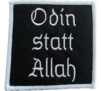 Odin Instead of Allah Sew-On Embroidered Anti-Christianity Patch for Sewing/Ironing | Vikings, Allfather Wotan, Germanic Paganism