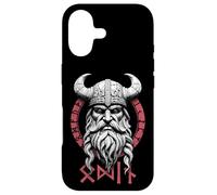 Odin Nordic God Viking Wood Carving Norse Mythology Runes Case for iPhone 17