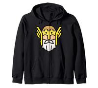 Odin Norse Mythology God Valkyrie Valhalla Viking Zip Hoodie