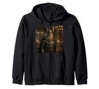 Odin Norse Mythology God Valkyrie Valhalla Viking Zip Hoodie