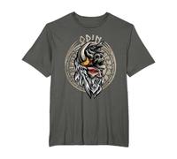 Odin Norse Mythology Valhalla Viking Raven Nordic God T-Shirt