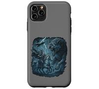 Odin on Sleipnir vs Fenrir Ragnarok Gungnir Norse Myth Vikin Case for iPhone 11 Pro Max