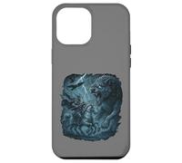 Odin on Sleipnir vs Fenrir Ragnarok Gungnir Norse Myth Vikin Case for iPhone 12 Pro Max