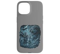 Odin on Sleipnir vs Fenrir Ragnarok Gungnir Norse Myth Vikin Case for iPhone 15
