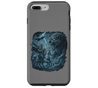 Odin on Sleipnir vs Fenrir Ragnarok Gungnir Norse Myth Vikin Case for iPhone 7 Plus/8 Plus
