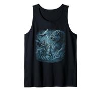 Odin on Sleipnir vs Fenrir Ragnarok Gungnir Norse Myth Vikin Tank Top