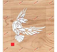 Odin Raven Decal Sticker Vinyl Viking Norse Nord Celtic Knot - White 10.2cm - for Car Boat Laptop 01291