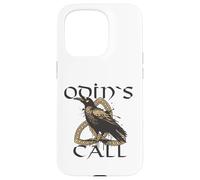 Odin’s Call Raven and Triquetra Norse Pagan Viking Symbol Case for iPhone 15 Pro