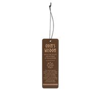 Odin’s Wisdom Wooden Bookmark | Vegvisir Rune Bookmark | Norse Mythology Reading Accessory